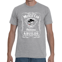 Brand New Muscle Car T-Shirt Mens Design 2 White Ink FRONT ONLY