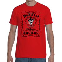 Brand New Muscle Car T-Shirt Mens Design 2 Black Ink FRONT ONLY