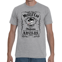 Brand New Muscle Car T-Shirt Mens Design 6 Black Ink FRONT ONLY