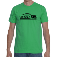 Brand New Muscle Car T-Shirt Mens Front 1 Black Ink FRONT ONLY